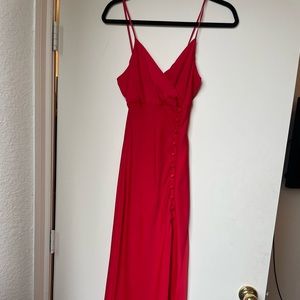 Red Zara MIDI Dress